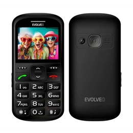 Evolveo EasyPhone XS mobiltelefon (2,2", microSDHC, Type-C, rádió, numerikus billentyűzet, víz- és ütésálló, SOS gomb, f