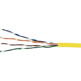 Excel UTP CAT5e patch kábel (305 m, 24 AWG, PVC köpeny, sárga)