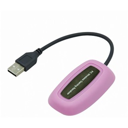 Froggiex vezeték nélküli kontroller + adapter (Xbox 360, PC, rózsaszín)