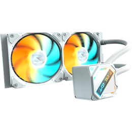 Gigabyte GME 240I CPU vízhűtés (240 mm, 2x120 mm ARGB ventilátor, fehér)