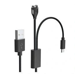 Gigapack 2in1 töltő- és adatkábel 115 cm (fekete, USB, Garmin Watch töltő, Type-C)