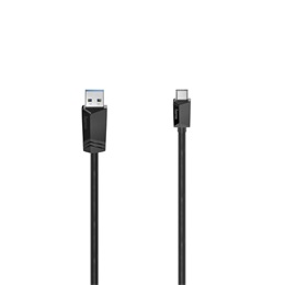 HAMA USB 3.2 Gen 1 adat- és töltőkábel (C dugó / USB A, 0,75 m, fekete)