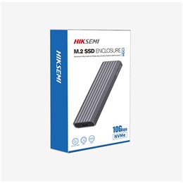 HIKSEMI USB 3.2 Gen 2 SSD ház (M.2 NVMe, 2280, 10 Gbps, USB-C, sötétszürke)
