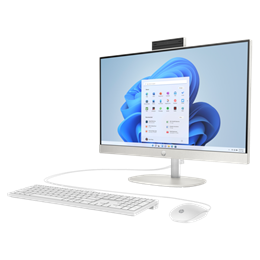 HP AIO 24-cr1001nn (23,8", FHD AG IPS, Intel Core Ultra 5-125U 1,3 GHz, 8GB RAM, 512GB SSD, Windows 11, fehér)