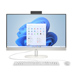 HP AIO 27-cr0005nn (27" FHD IPS, AMD Ryzen 7 7730U 2 GHz, 16 GB RAM, 512 GB SSD, Windows 11 Home, fehér)