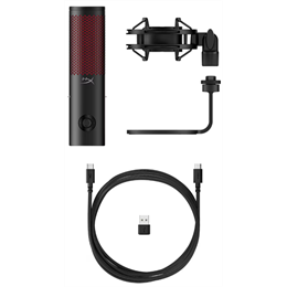 HP HyperX QuadCast 2 vezetékes mikrofon USB (fekete-piros)