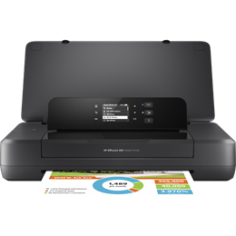 HP OfficeJet 200 mobil tintasugaras nyomtató (hordozható, akkumulátoros, USB 2.0/Wireless, A4, 10 lap/perc, LCD, színes,