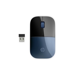 HP Z3700 vezeték nélküli egér (kék, fekete, 3 gomb, 1200 dpi, 2,4 GHz, nano USB-vevő)