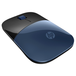 HP Z3700 vezeték nélküli egér (kék, fekete, 3 gomb, 1200 dpi, 2,4 GHz, nano USB-vevő)