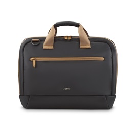 Hama Ultra Lightweight notebook táska (15,6-16,2", 10 L, karamell, fekete, 100% újrahasznosított poliészter, 440 g)