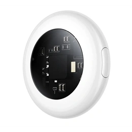 Hoco E91C bluetooth nyomkövető (kulcstartóra, táskára, autóba, valós idejű nyomkövetés, iOS kompatibilis, fehér)
