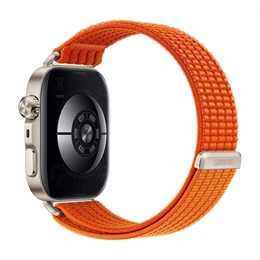 Huawei Watch Fit 5 Pro okosóra (nejlon szíj, aktivitásmérő, pulzusmérés, EKG, barométer, GPS, NFC, narancssárga)