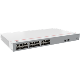 Huawei eKit S110-24LP2SR 24-port Gigabit switch (PoE+ 124 W, 24x 1Gb réz, 2x 1GE SFP, nem menedzselhető, rack/asztali)