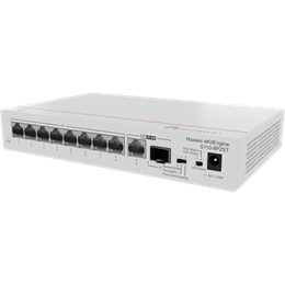 Huawei eKit S110-8P2ST 8 portos Gigabit asztali switch (PoE 124W, 1x 1Gb SFP uplink, nem menedzselhető)