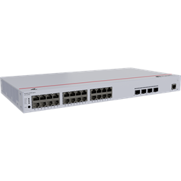 Huawei eKit S310-24P4X 24-port 1Gb PoE+ switch (400 W PoE, 4x10Gb SFP+, 1x konzol, iStack, Layer2+ menedzselt, rack, 1U)