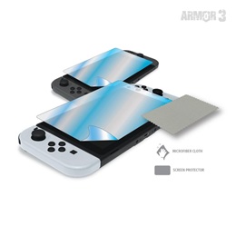 Hyperkin ARMOR3 csomag (Switch/OLED, Type-C kábel, tok, üvegfólia 2 db, analóg markolatok 4 db)