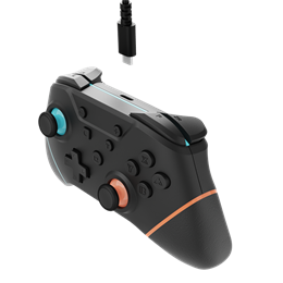 Hyperkin Armor3 Nuchamp vezeték nélküli kontroller (Nintendo Switch 2 kompatibilis, OLED, kék-narancs)