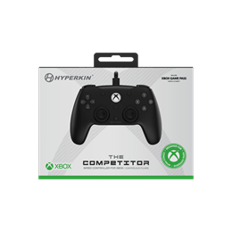 Hyperkin Competitor vezetékes kontroller (Xbox Series, Xbox One, Windows 11/10 kompatibilis, licencelt, fekete)