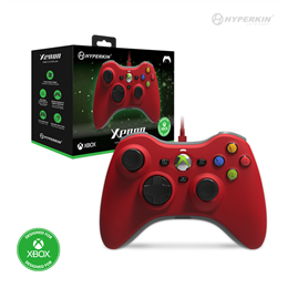 Hyperkin Xenon vezetékes kontroller (licencelt, Xbox Series, Xbox One, Windows 11/10, piros)