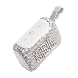 JBL Go 5 bluetooth hordozható hangszóró (v6.0, 4.8W, ip68 vízálló, peremvilágítás, akár 10 óra üzemidő, fehér)