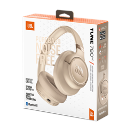 JBL TUNE 780 NC BT, zajszűrős fejhallgató, beige