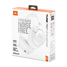 JBL TUNE 780 NC BT, zajszűrős fejhallgató, fehér