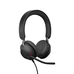 Jabra Evolve2 40 SE UC vezetékes fejhallgató sztereo (USB-C, mikrofon, fekete)