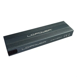 LC-Power LC-M2-C-MULTI-3 külső ház (M.2, NVMe/SATA, USB-C 3.2 Gen 2, antracit)