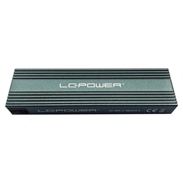 LC-Power LC-M2-C-MULTI-3 külső ház (M.2, NVMe/SATA, USB-C 3.2 Gen 2, antracit)