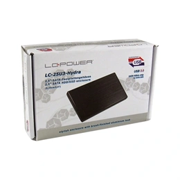LC Power LC-25U3 külső ház (2,5", SATA, USB 3.0, 9,5 mm, fekete)