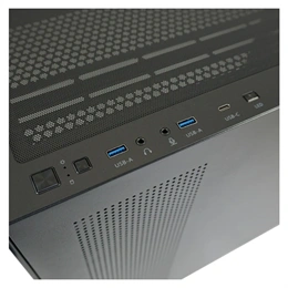 LC Power LC-715B-ON Seamless_X (midi torony, ATX, ablakos, fekete)