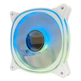 LC Power LC-CF-120-ARGB-KIT-R-W ARGB hűtő ventilátor (120 mm, PWM, 600-1600 rpm, FDB, fehér)