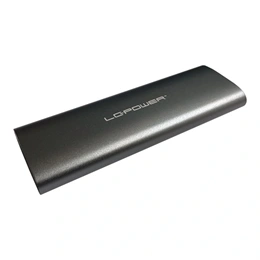 LC Power LC-M2-C-MULTI-2 külső ház (M.2, NVMe, SATA, USB-C, USB 3.2 Gen 2, antracit)