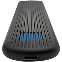 LC Power LC-M2-C-NVME-2X2-RAID külső ház (M.2, NVMe, USB-C 3.2 Gen 2x2, RAID 0/1/LARGE, fekete)