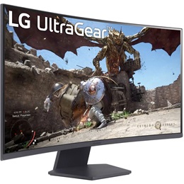 LG UltraGear 32GS60QC-B ívelt QHD, 180Hz FreeSync monitor