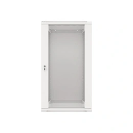 Lanberg 19" fali rackszekrény 22U (600x600, 529.5 mm mély, üvegajtó, lapraszerelt, szürke)