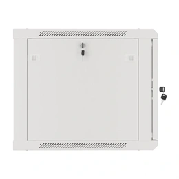 Lanberg 19" fali rackszekrény 9U (600x600, lapraszerelt, 600mm mély, edzett üveg, szürke)