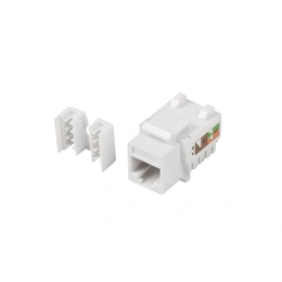 Lanberg Keystone (modul, CAT6, U/UTP, RJ45->LSA, 90°, fehér)