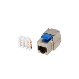 Lanberg Keystone modul (RJ45, CAT5E FTP, szerszám nélkül szerelhető, ezüst)