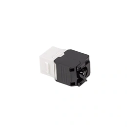 Lanberg Keystone modul (RJ45, CAT5e, U/UTP, szerszám nélküli, PoE, ezüst)