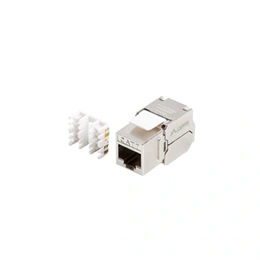 Lanberg Keystone modul (RJ45, CAT7, FTP, szerszám nélküli, ezüst)
