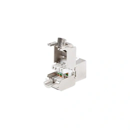 Lanberg Keystone modul (RJ45, CAT7, FTP, szerszám nélküli, ezüst)