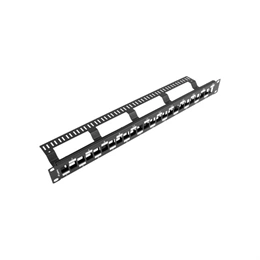 Lanberg Patch Panel (19", 1U, 24 port, fekete)