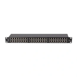 Lanberg Patch Panel (19", 1U, 48 port, CAT5e FTP, fekete)