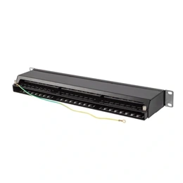 Lanberg Patch Panel (19", 1U, 48 port, CAT5e FTP, fekete)