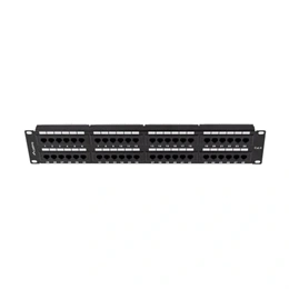 Lanberg Patch Panel (19", 2U, 48 port, CAT6, fekete)