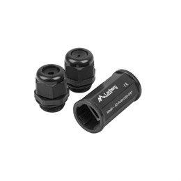 Lanberg Toldó (FTP, CAT6, RJ45-RJ45, vízhatlan IP67, fekete)