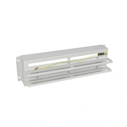 Lanberg biztosíték panel (19", 3U, DIN sín, szürke)
