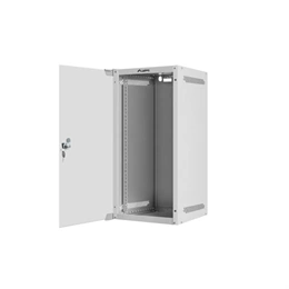 Lanberg fali rackszekrény (10", 12U, 280x310 mm, üvegajtó, lapraszerelt, szürke)