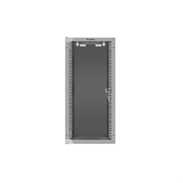 Lanberg fali rackszekrény (10", 12U, 280x310 mm, üvegajtó, lapraszerelt, szürke)